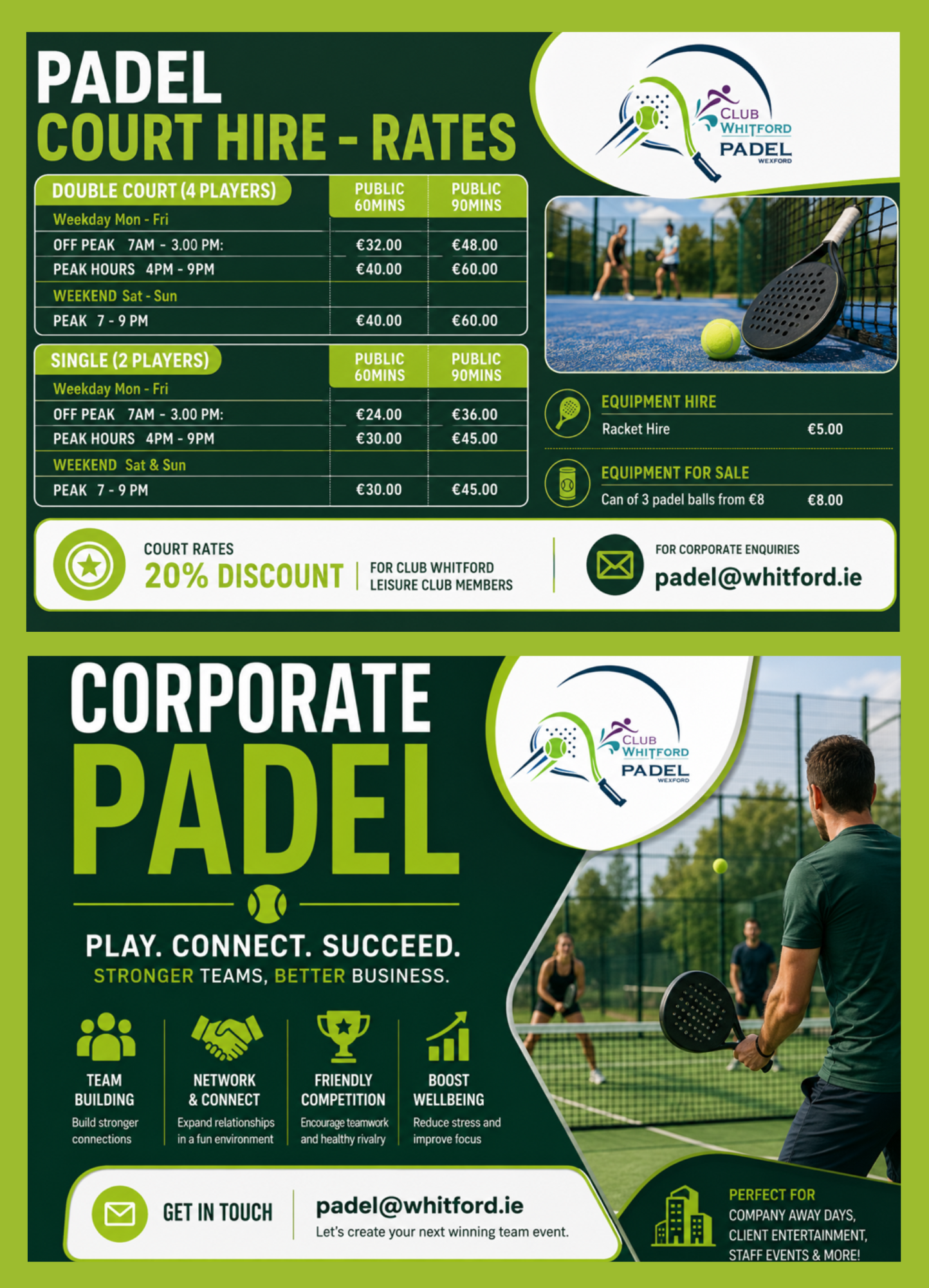 Padel Courts Rates